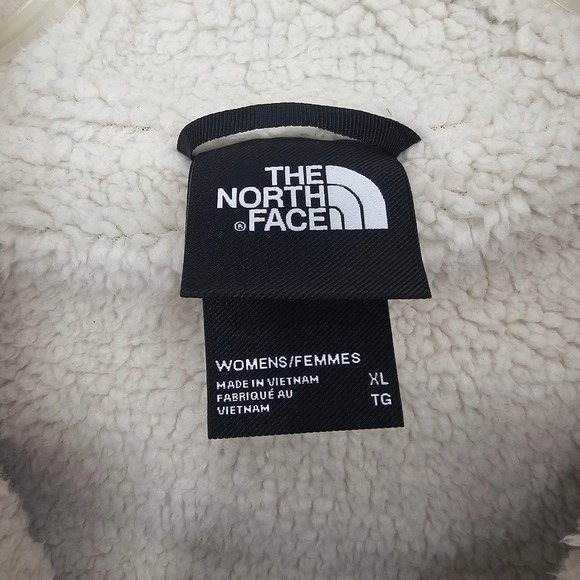 The North Face Down Sherpa Puffer Jacket Womens XL Black Hooded Lined 550 Winter - Picture 4 of 11